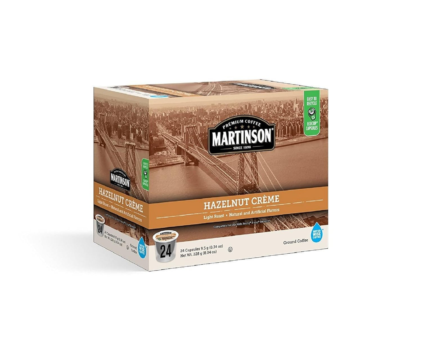 Delicious Hazelnut Crme Coffee Pods - 24 Count