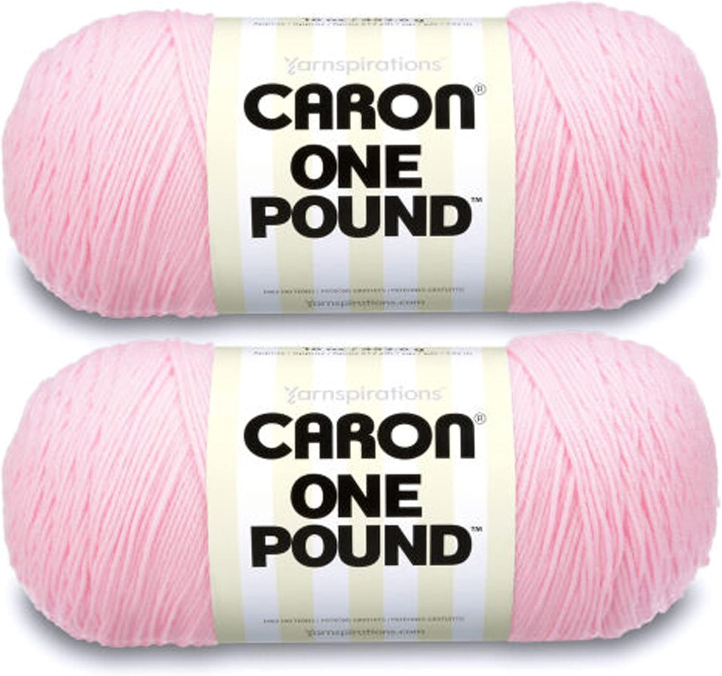Caron One Pound Soft Pink Yarn - Perfect for Knitting and Crochet