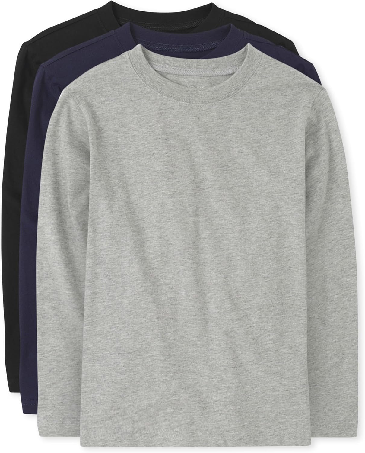 Boys Basic Long Sleeve Tee Multipack for Comfortable Layering