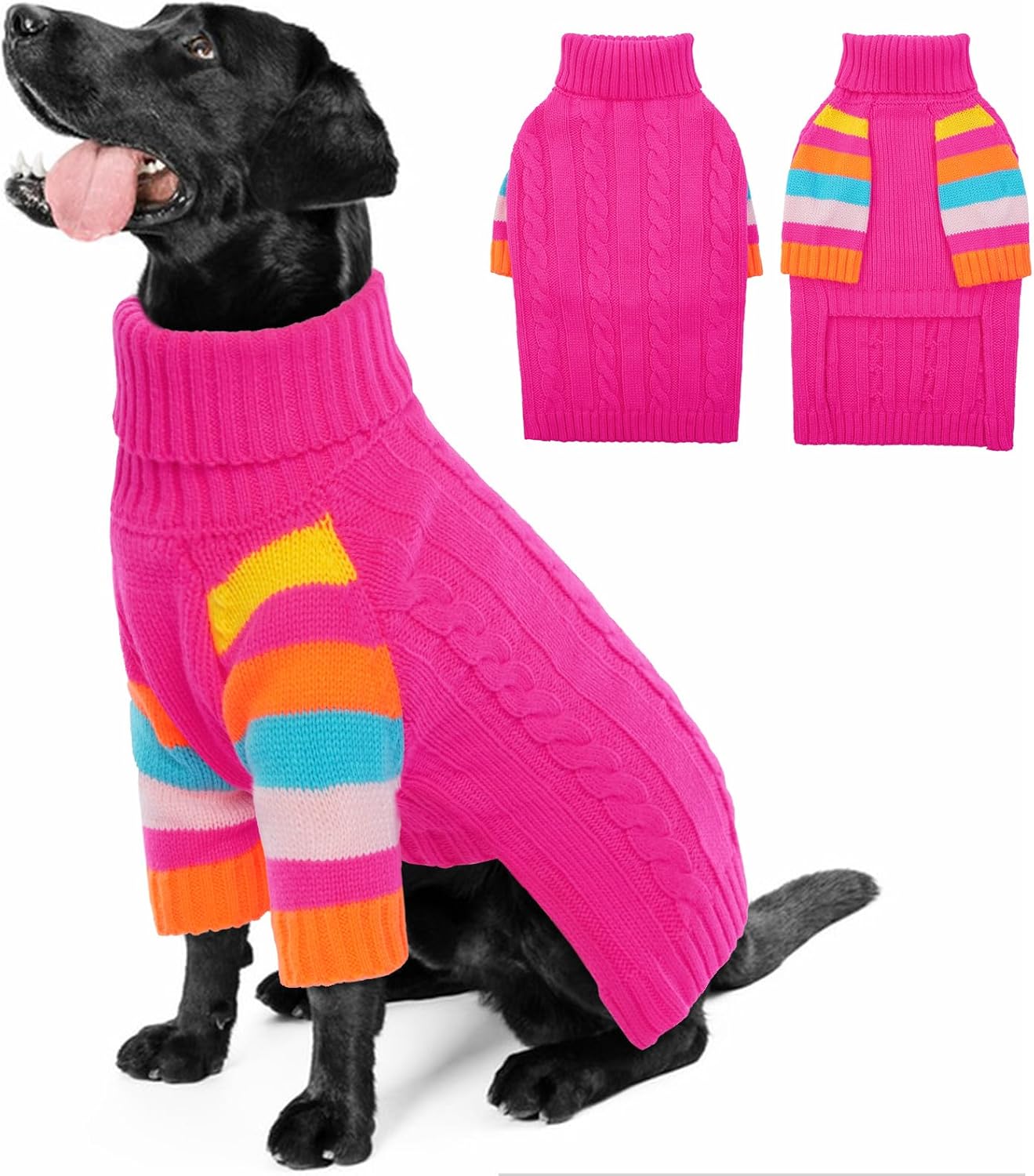 Dog Sweater Warm Comfy Thick Sweaters for Large Dogs Girls Boys