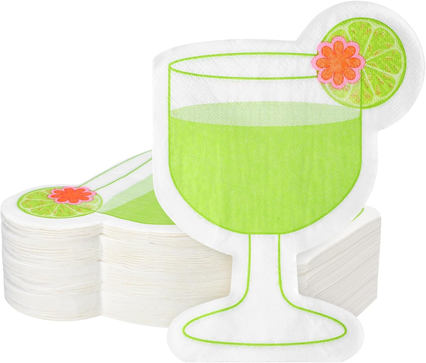100 Margarita Party Napkins, Fiesta Ready! 9.8 x 13 inch