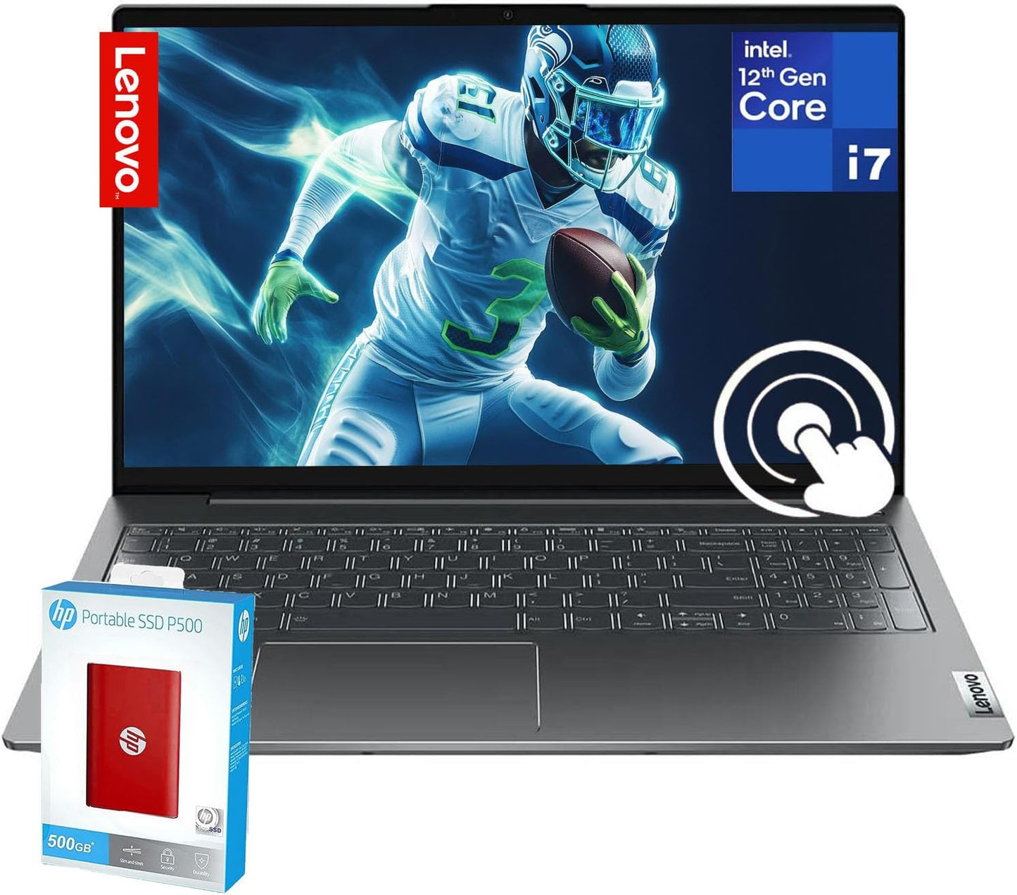 Lenovo IdeaPad Laptop: Fast Intel Core i7, 24GB RAM, Touchscreen