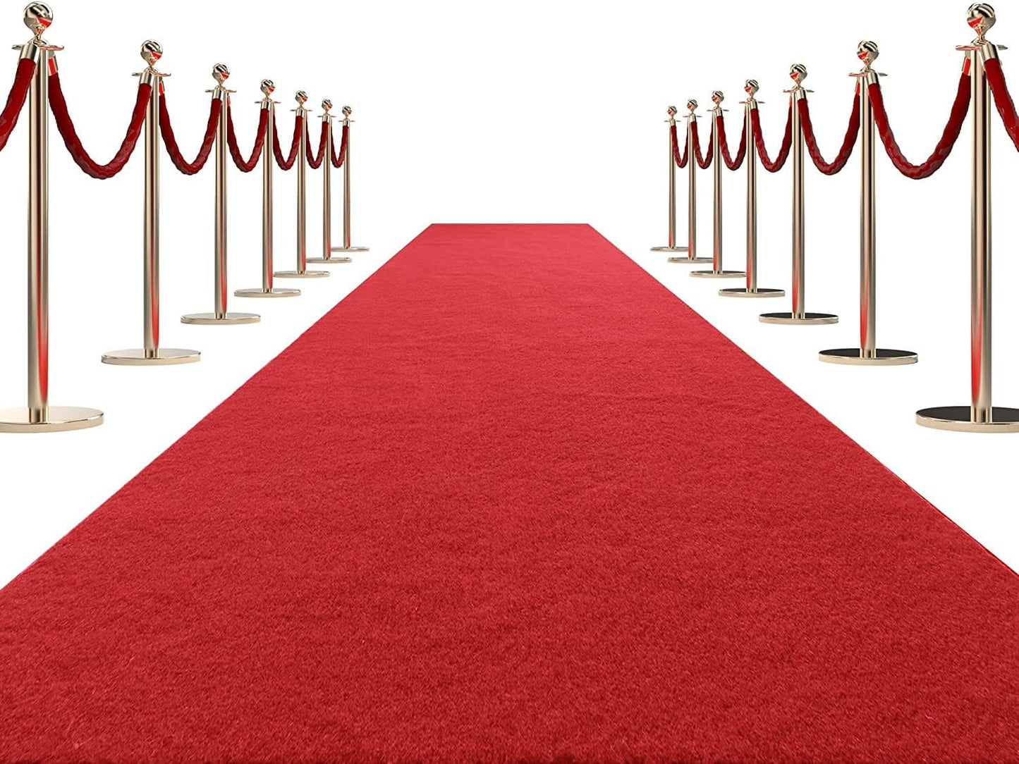 HOMBYS 450 GSM Extra Thick Red Carpet Runner for Events & Parties