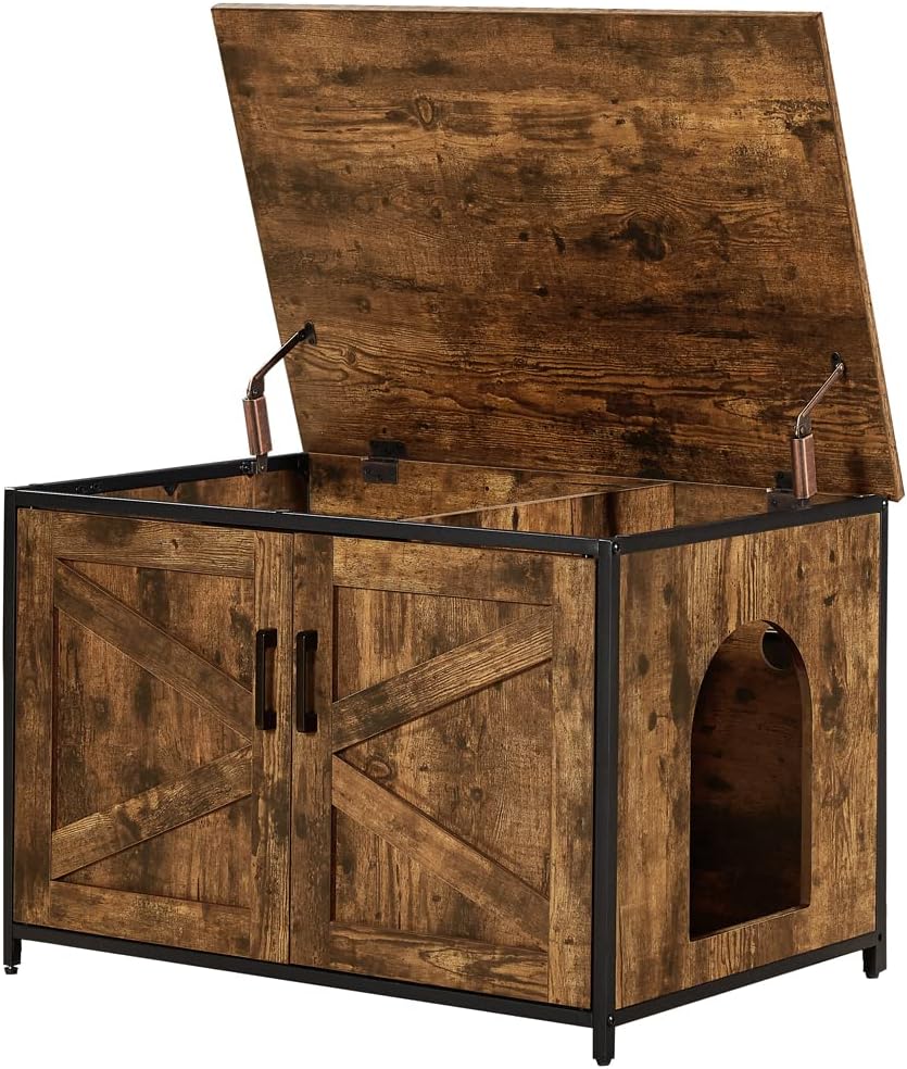 unipaws Top Opening Cat Litter Box Enclosure for Large Cats