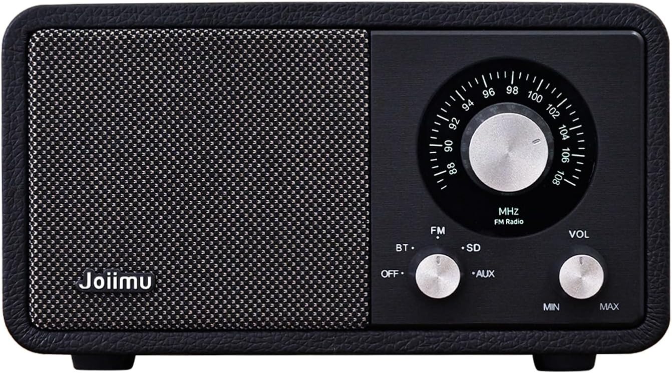 Portable FM Radio Bluetooth Speaker with Rechargeable Battery