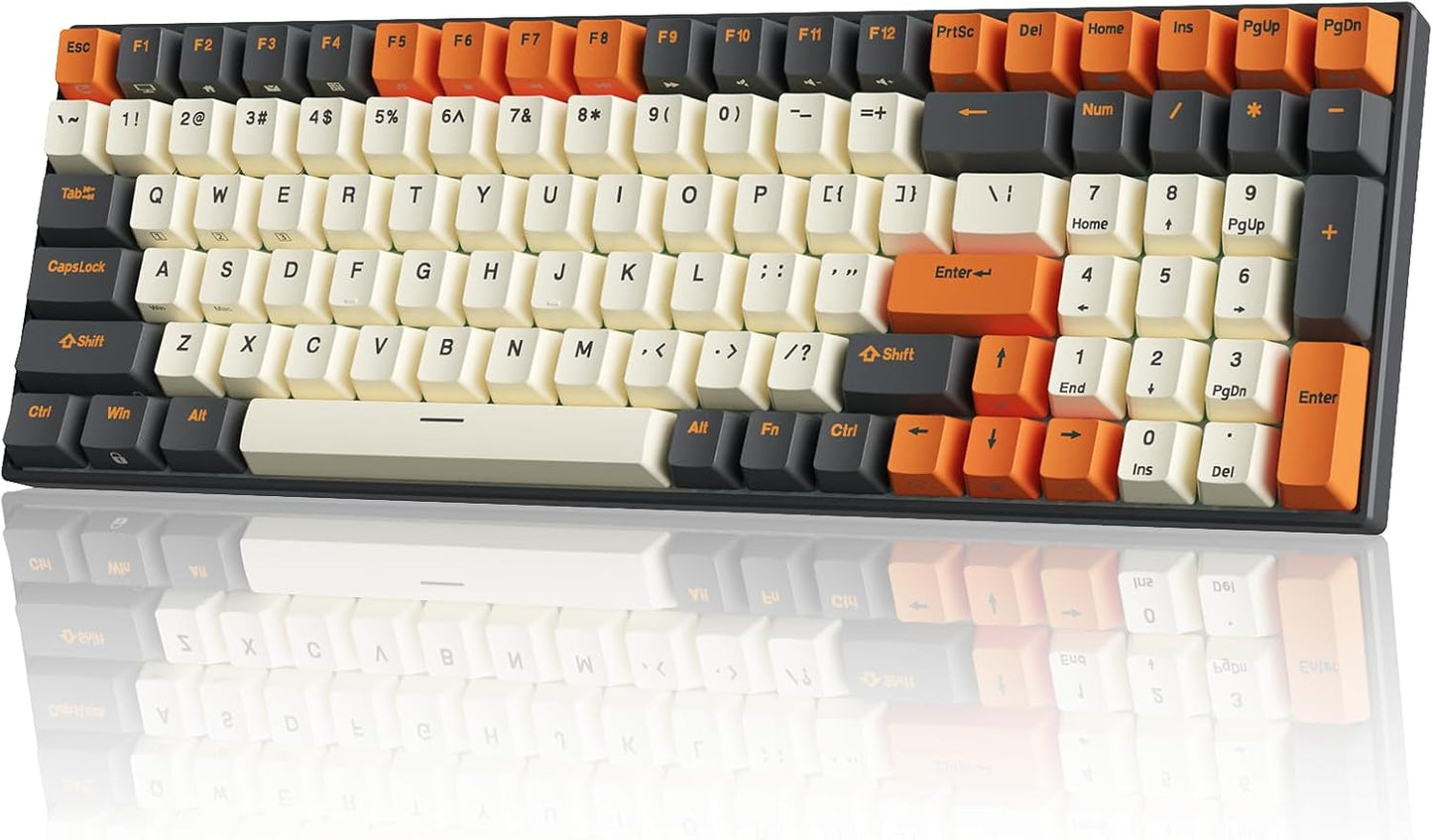 RK100 Wireless Mechanical Keyboard: Hot Swappable Brown Switch