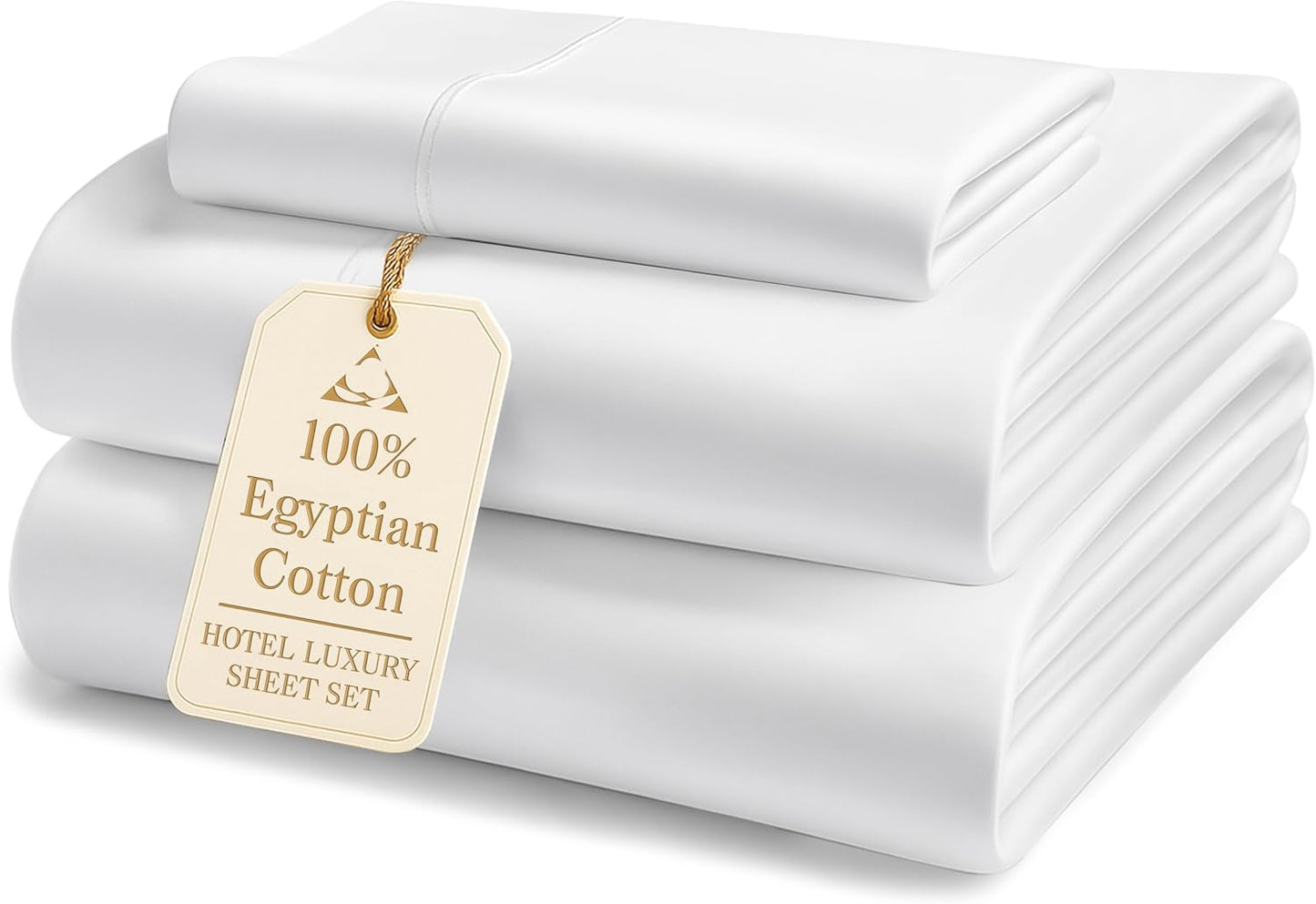100% Egyptian Cotton Twin XL Sheets for Luxurious Comfort
