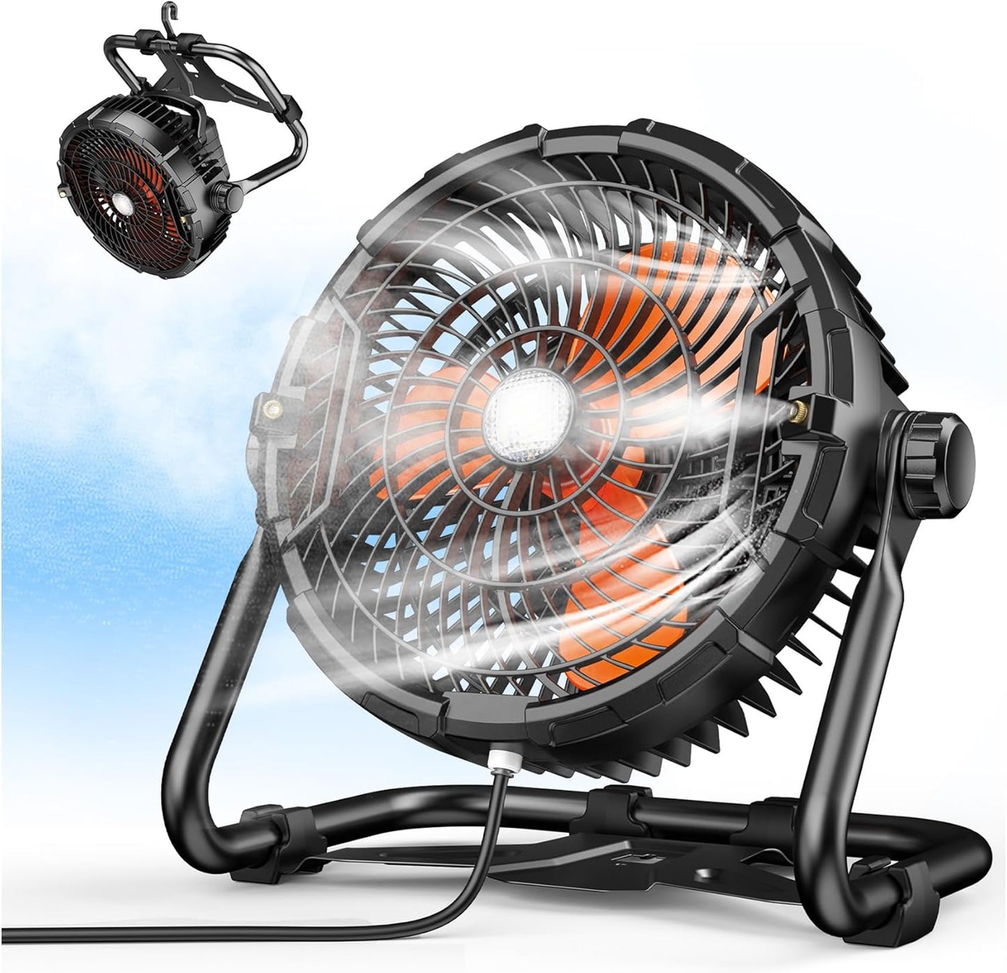 35000mAh Outdoor Misting Fans for Patios - Ultimate Cooling Solution
