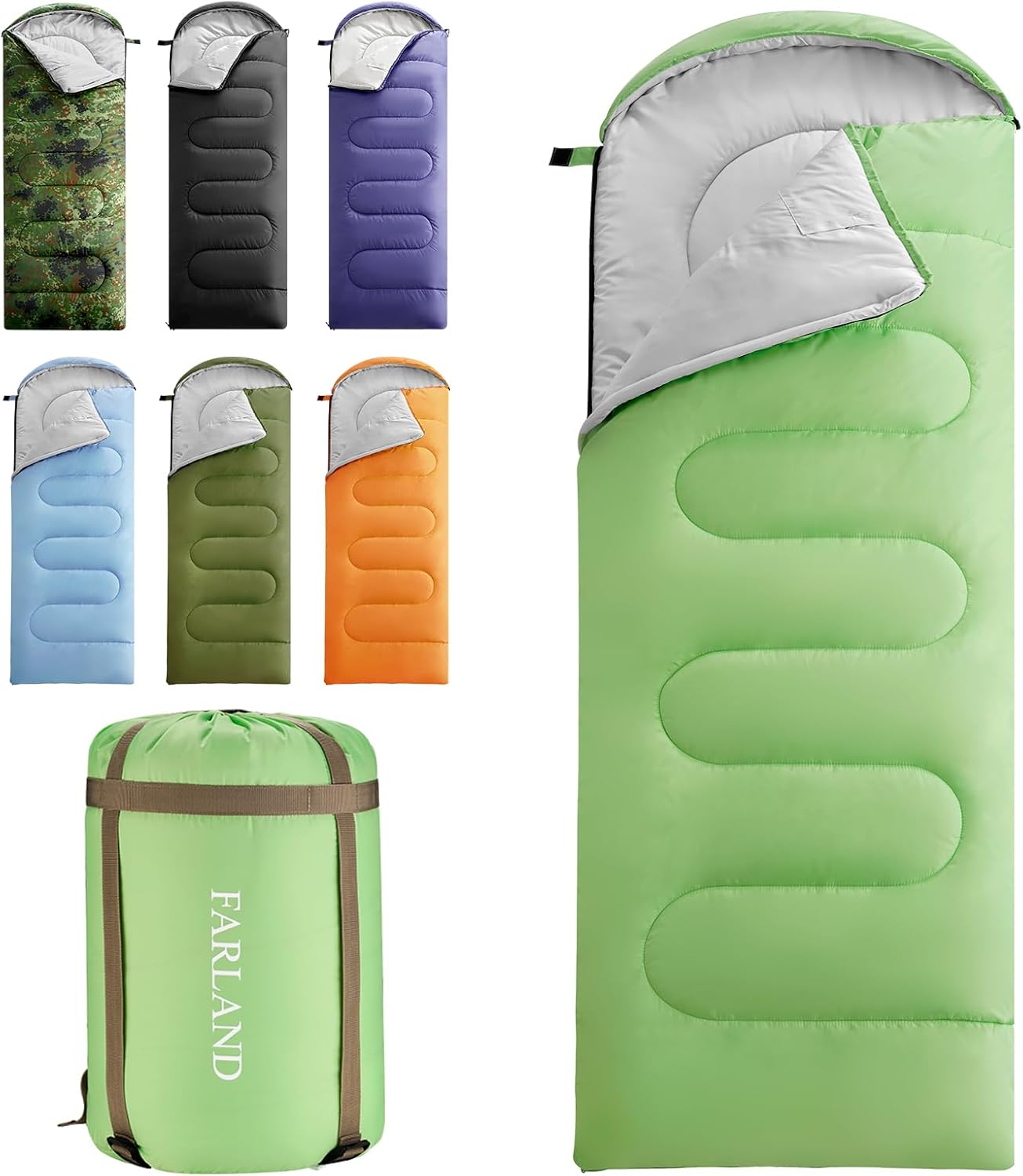 30F Sleeping Bags for Adults Teens Kids - Waterproof & Compact