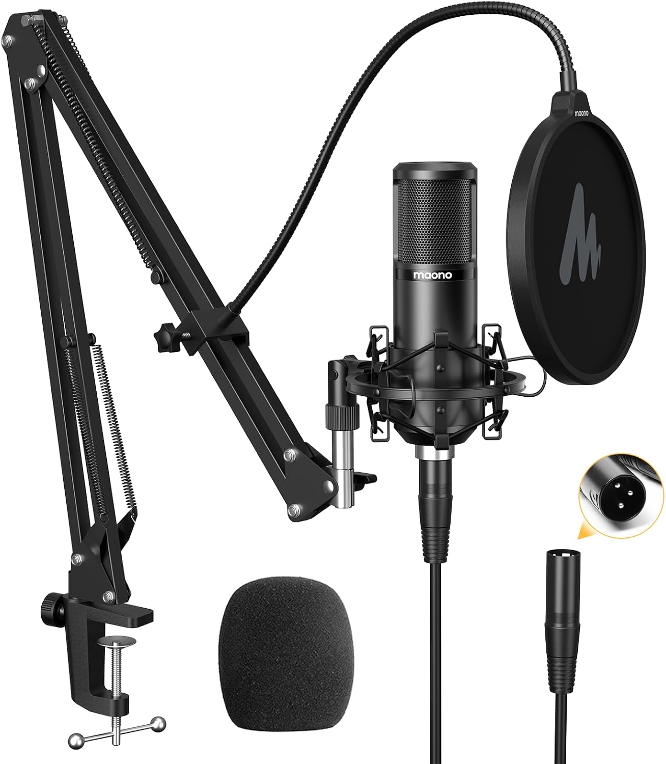 Professional Cardioid Studio Mic for Streaming & Podcasting