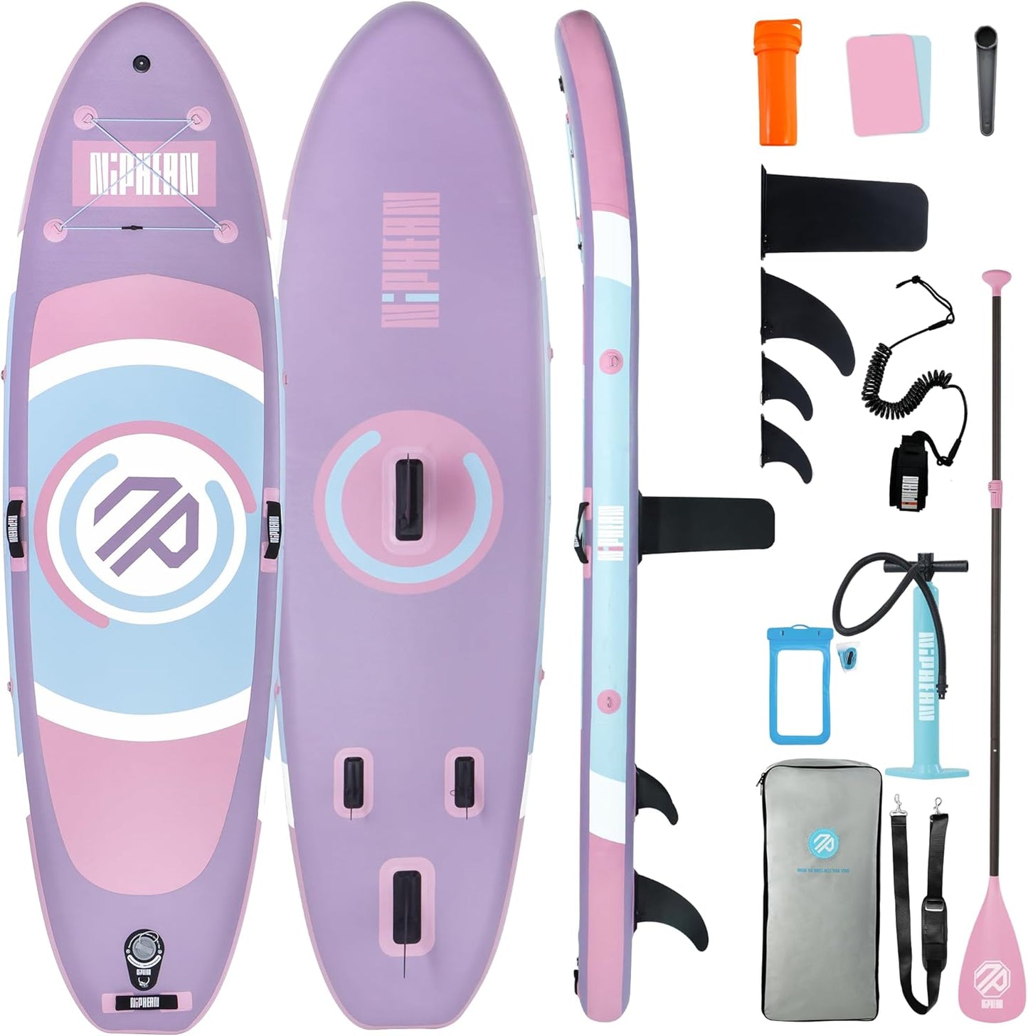 Niphean Inflatable Paddle Board - Ultra-Light & Beginner Friendly