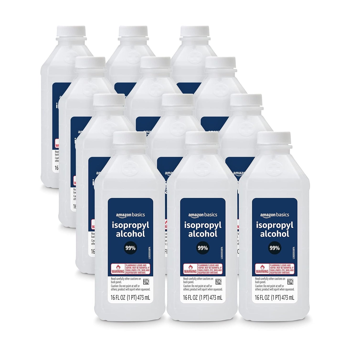 99% Isopropyl Alcohol for Technical Use - 16 Fl Oz Pack of 12