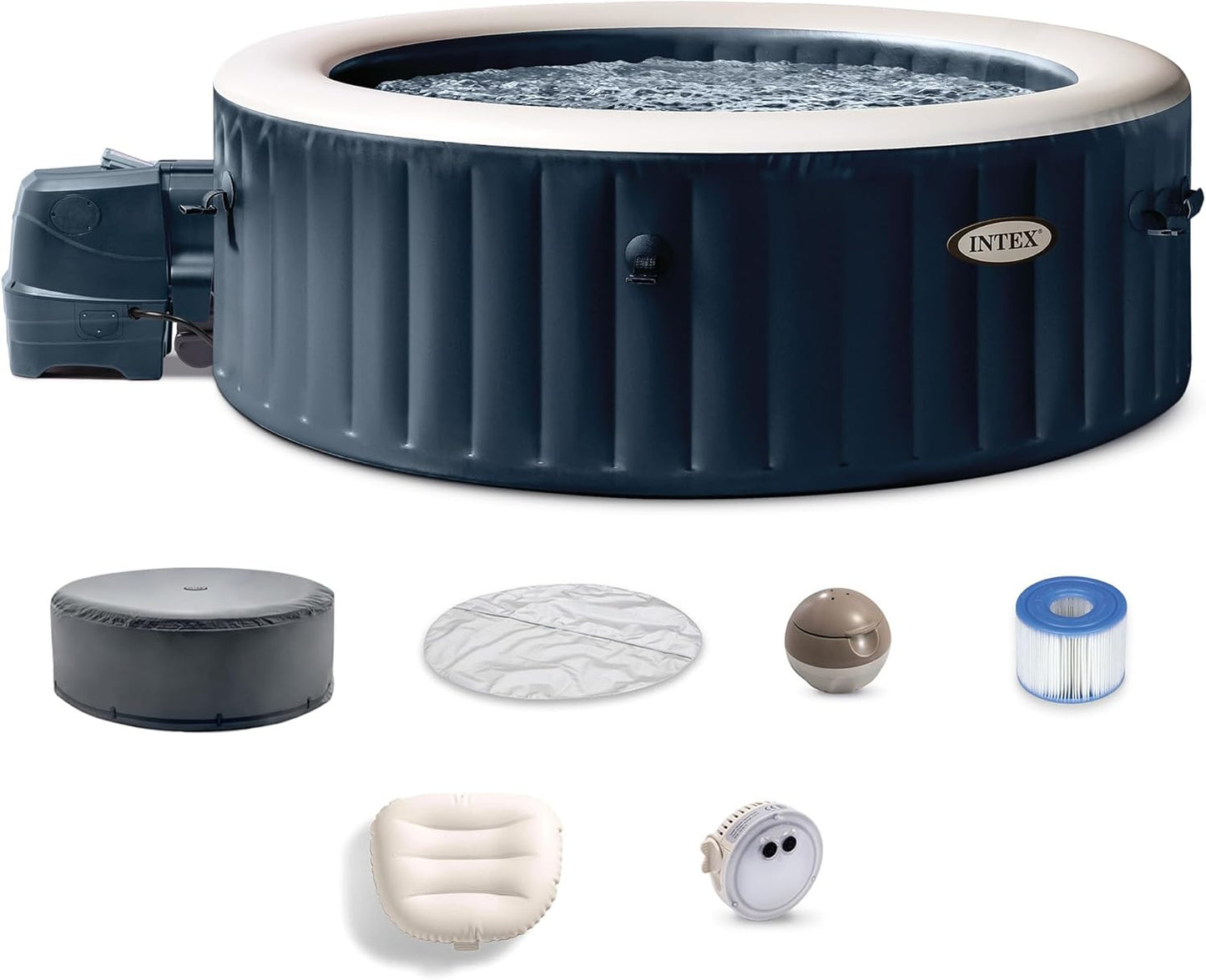 INTEX 28431EP PureSpa Plus Bubble Massage Spa Set for 6 People
