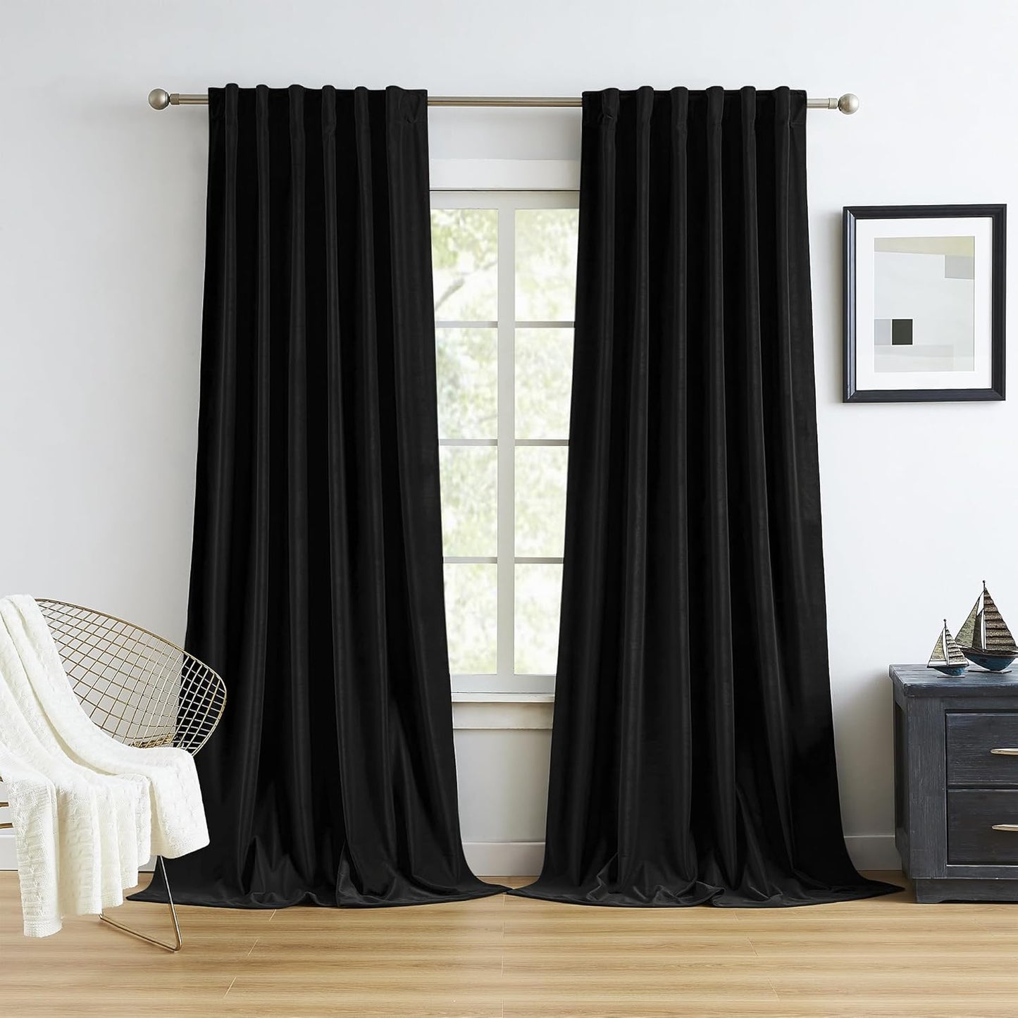 Ultimate Blackout Velvet Curtains - 108 Length