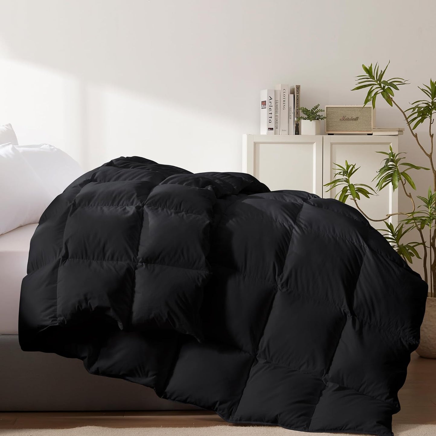 Cosybay Heavyweight Twin Size Feather Down Comforter for Winter