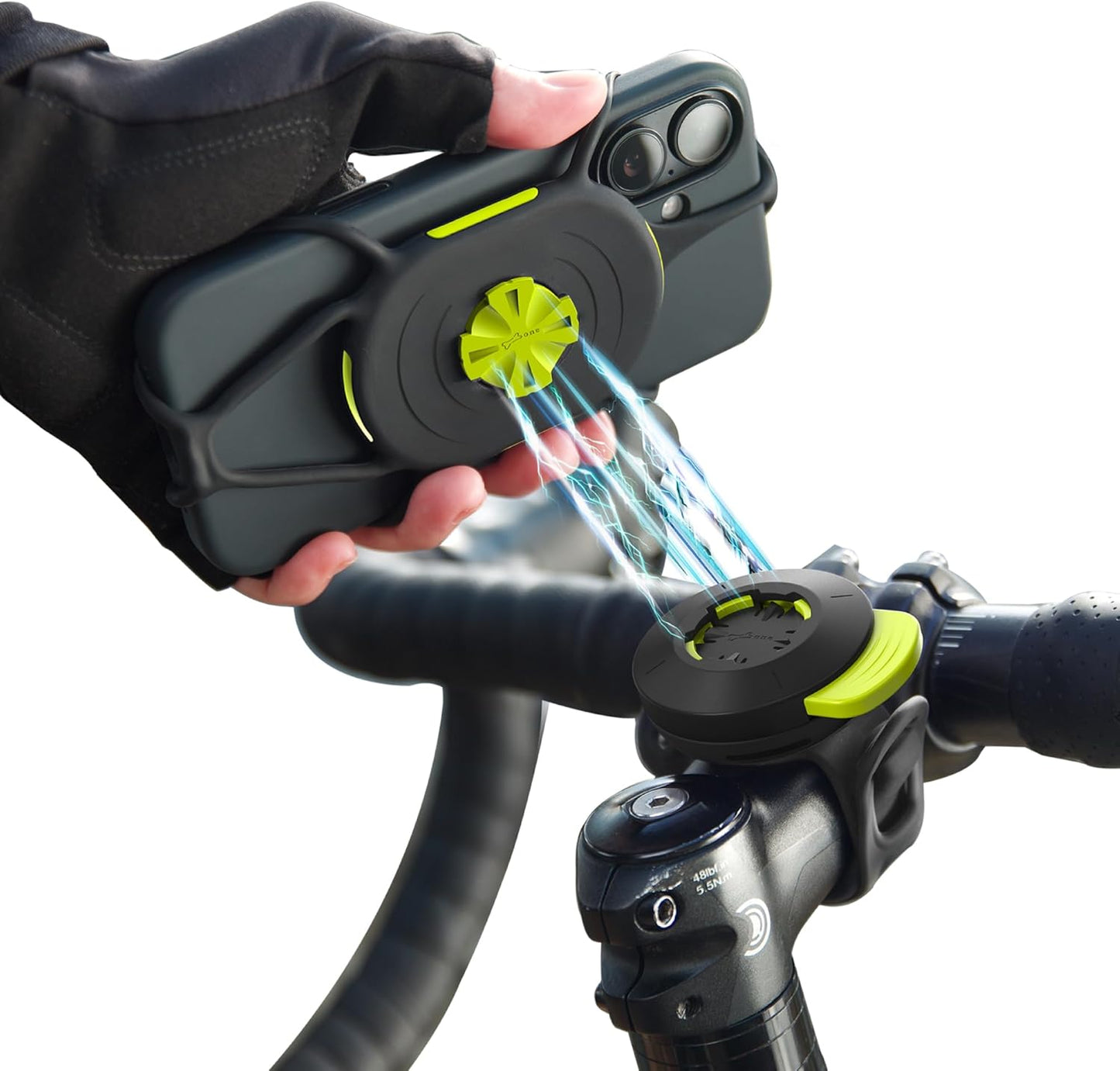 BONE Bike Tie Connect Kit 3: Magnetic Phone Mount for Cycling