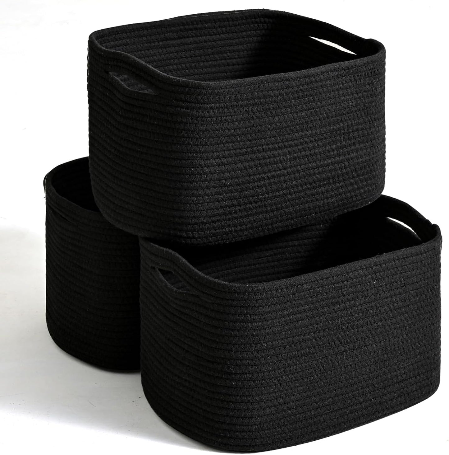 Woven Cotton Rope Storage Baskets for Organizing Your Home