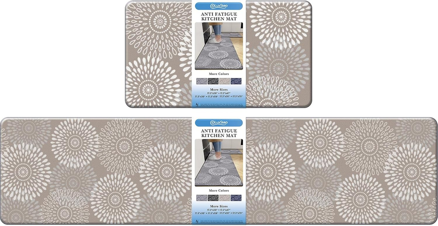 LuxStep Anti-Fatigue Kitchen Mats for Comfort and Safety
