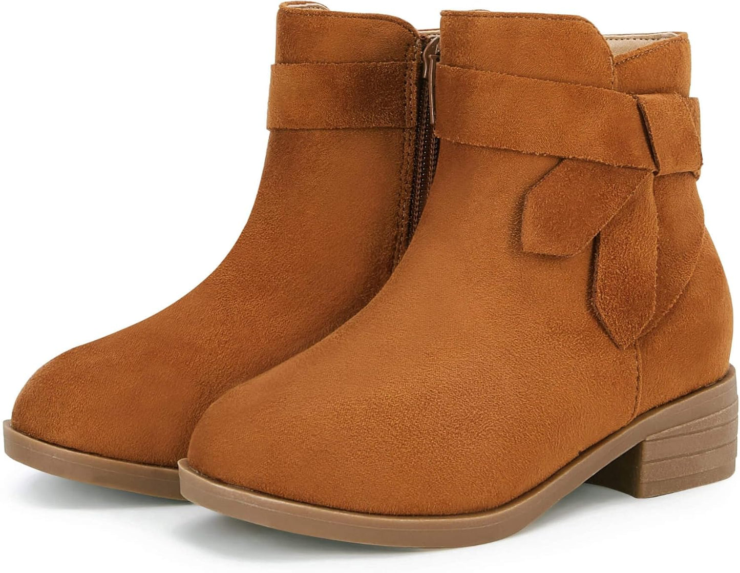 PiePieBuy Kids Girls Tie Knot Ankle Boots for Winter Style