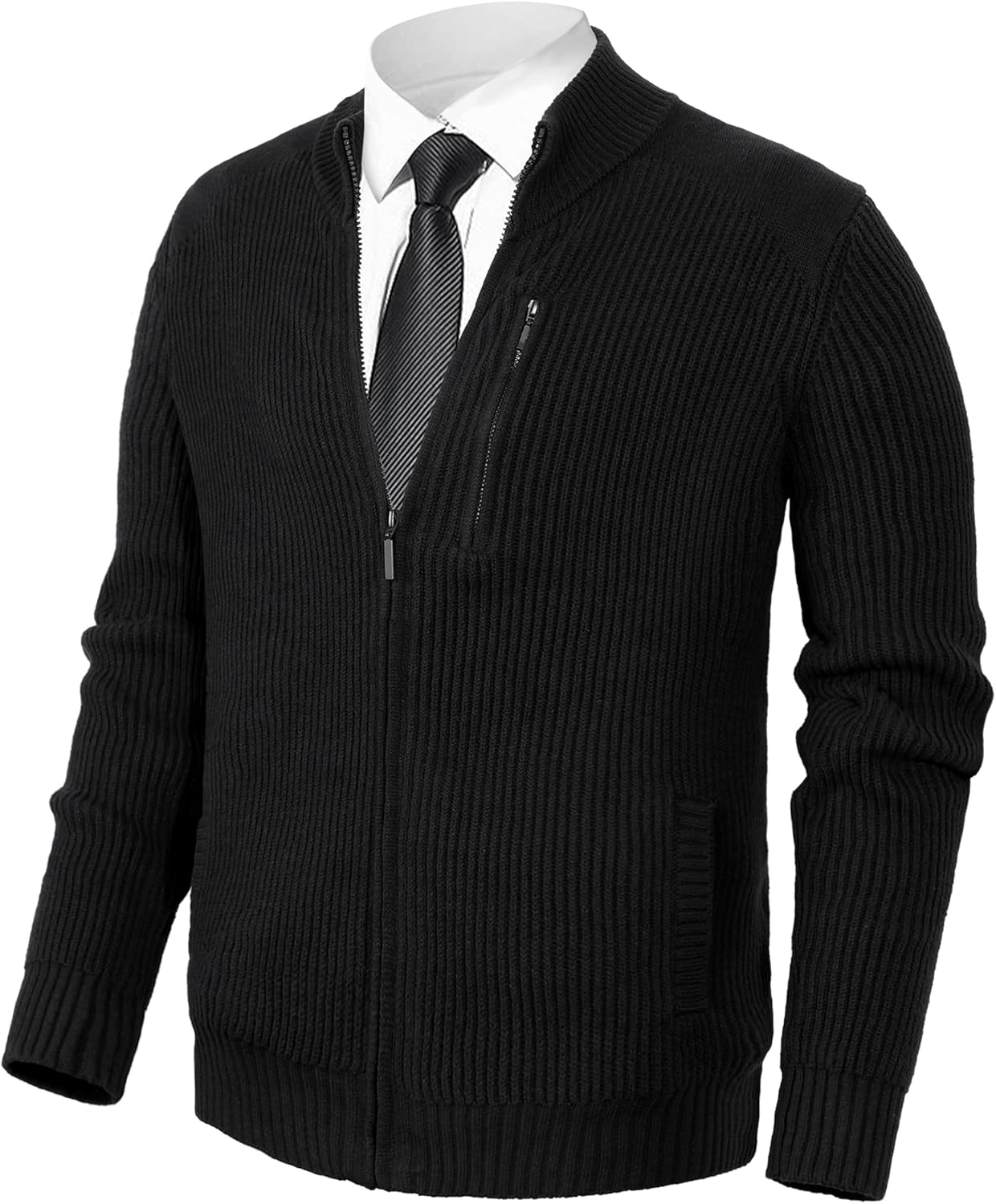 Pioneer Camp Men's Cardigan Sweater Full Zip Up Casual Style