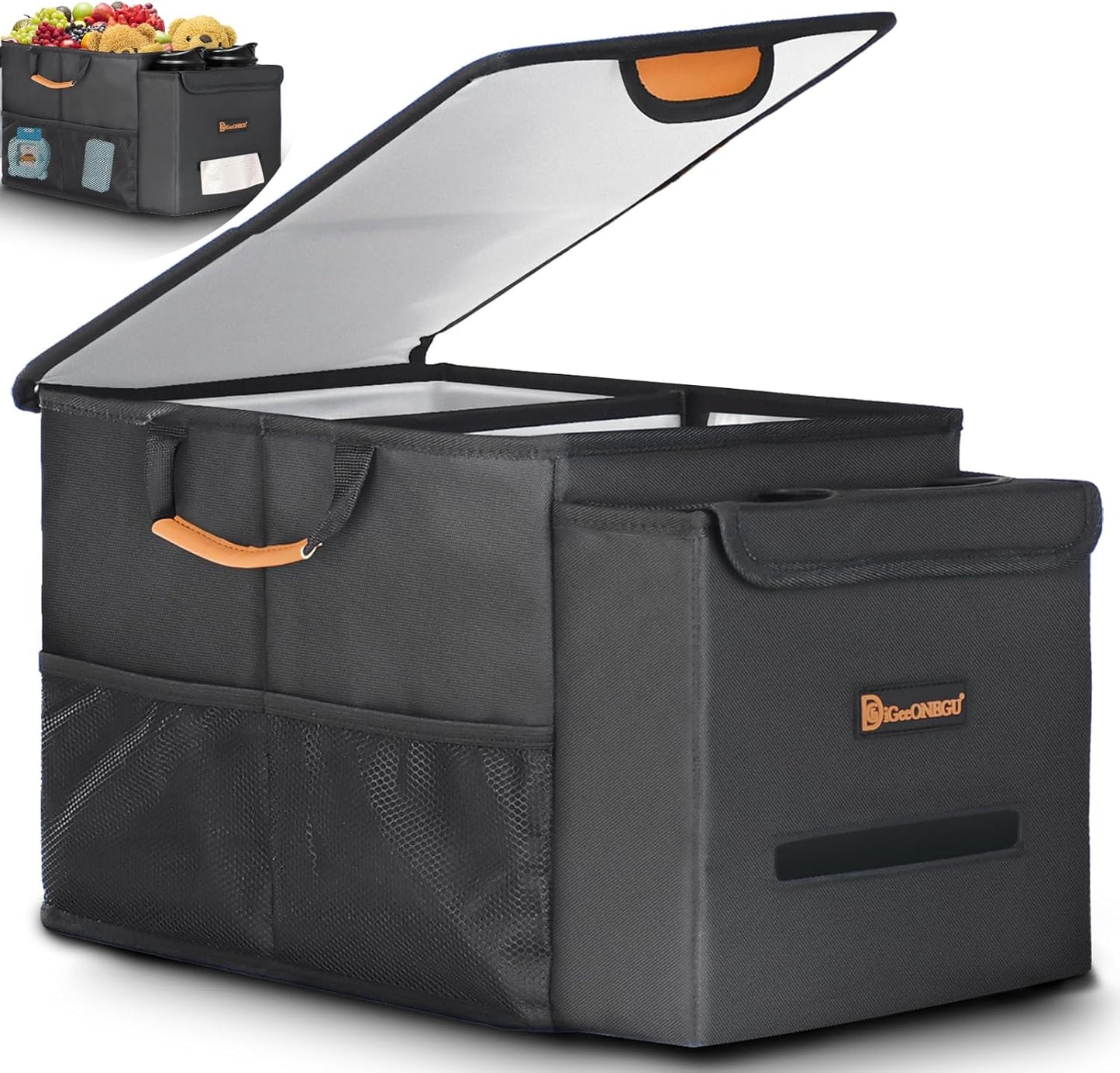 Car Seat Organizer- Cooler Compartment for Road Trips