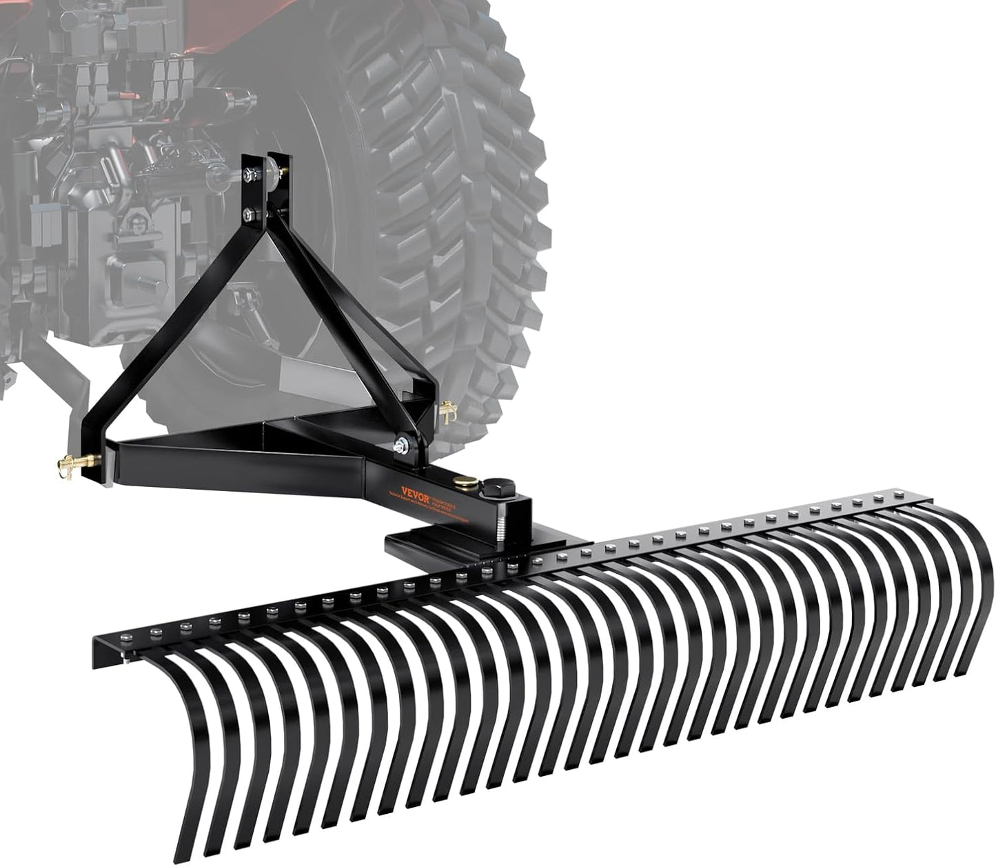 VEVOR 60-inch Tow Behind Dethatcher for Efficient Lawn Care
