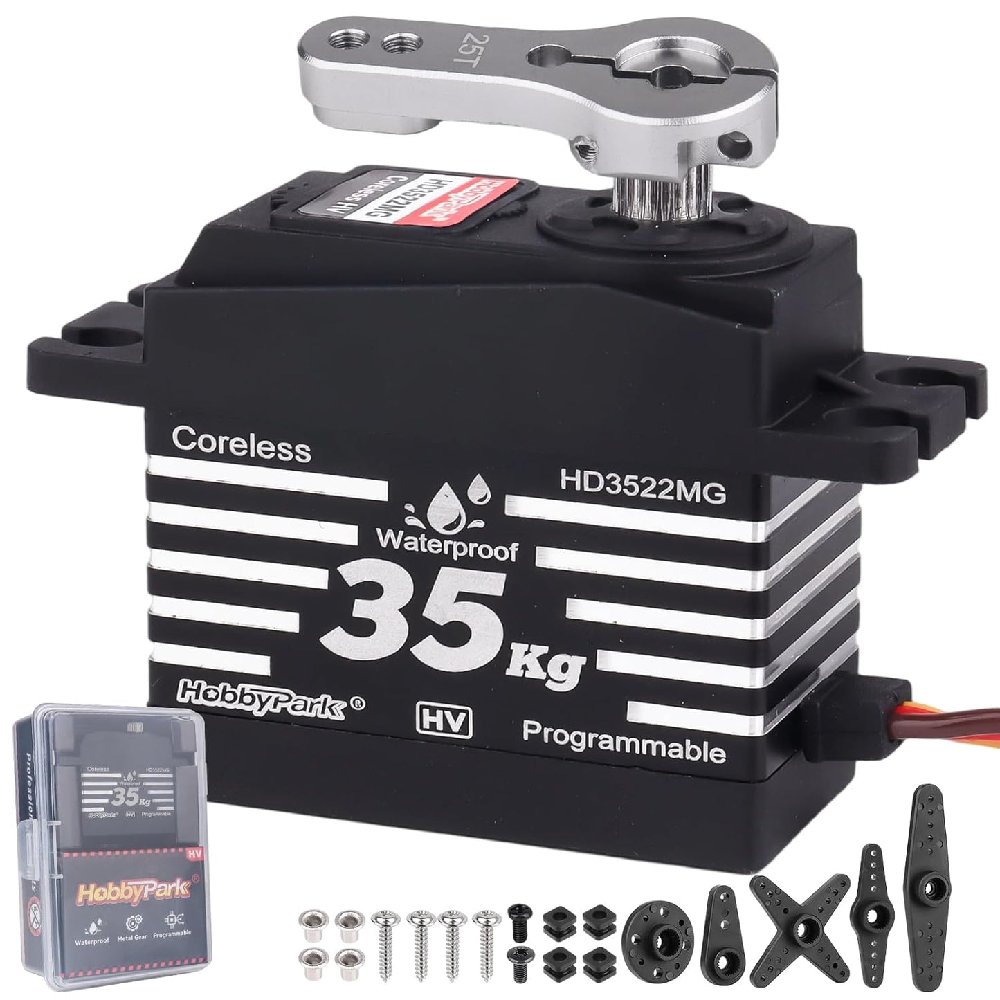 HobbyPark Waterproof RC Servo with High Torque Coreless Motor