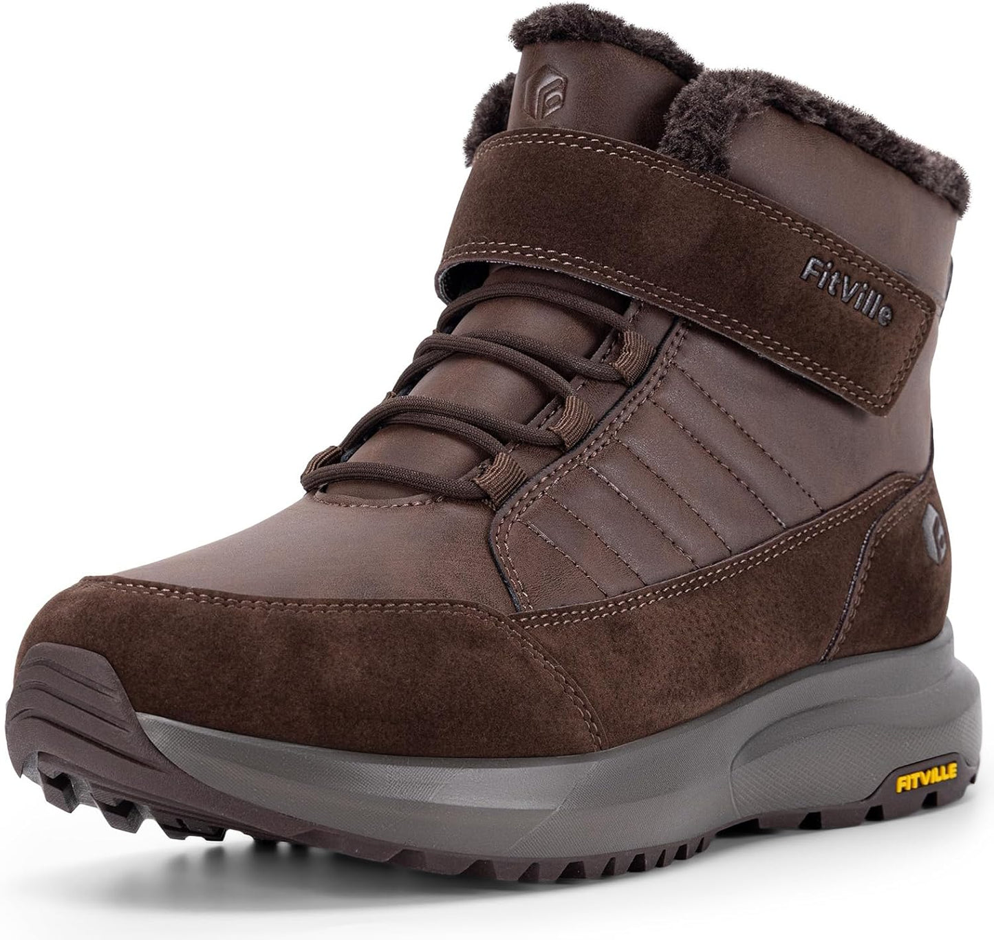 FitVille Wide Width Mens Winter Boots for Comfort and Warmth