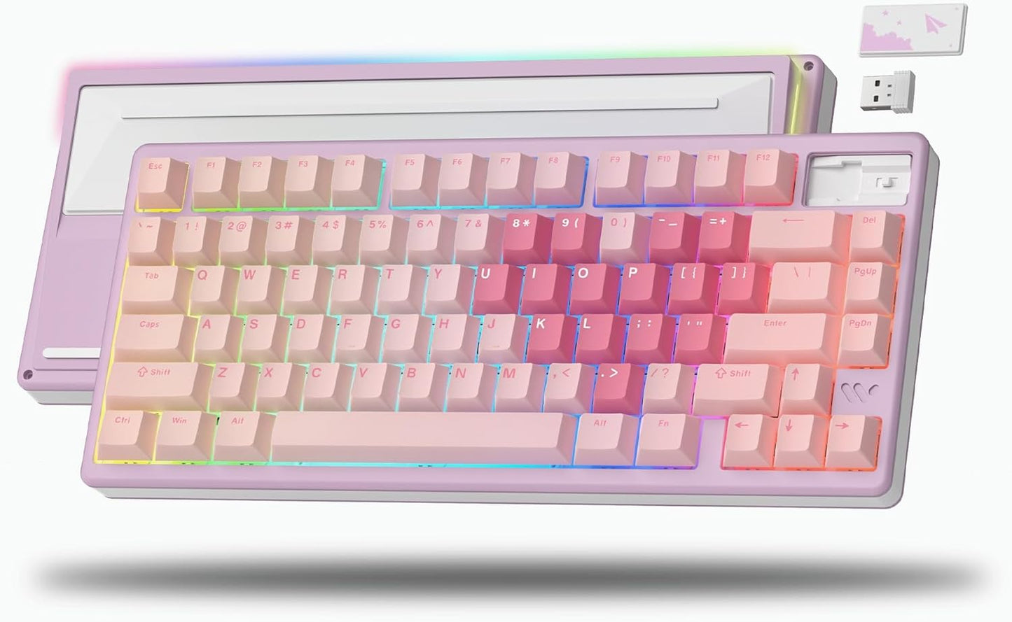 Womier 75% Wireless Mechanical Keyboard with RGB Backlit