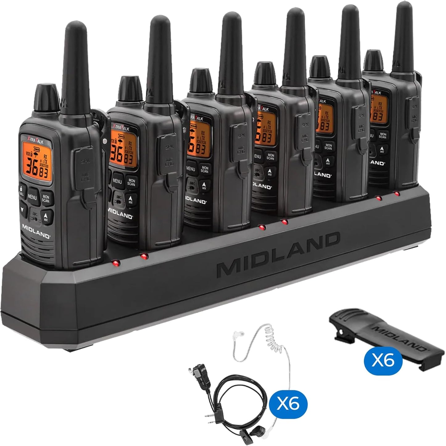 LXT600BBX6 Midland FRS Business Walkie Talkies for Long Range