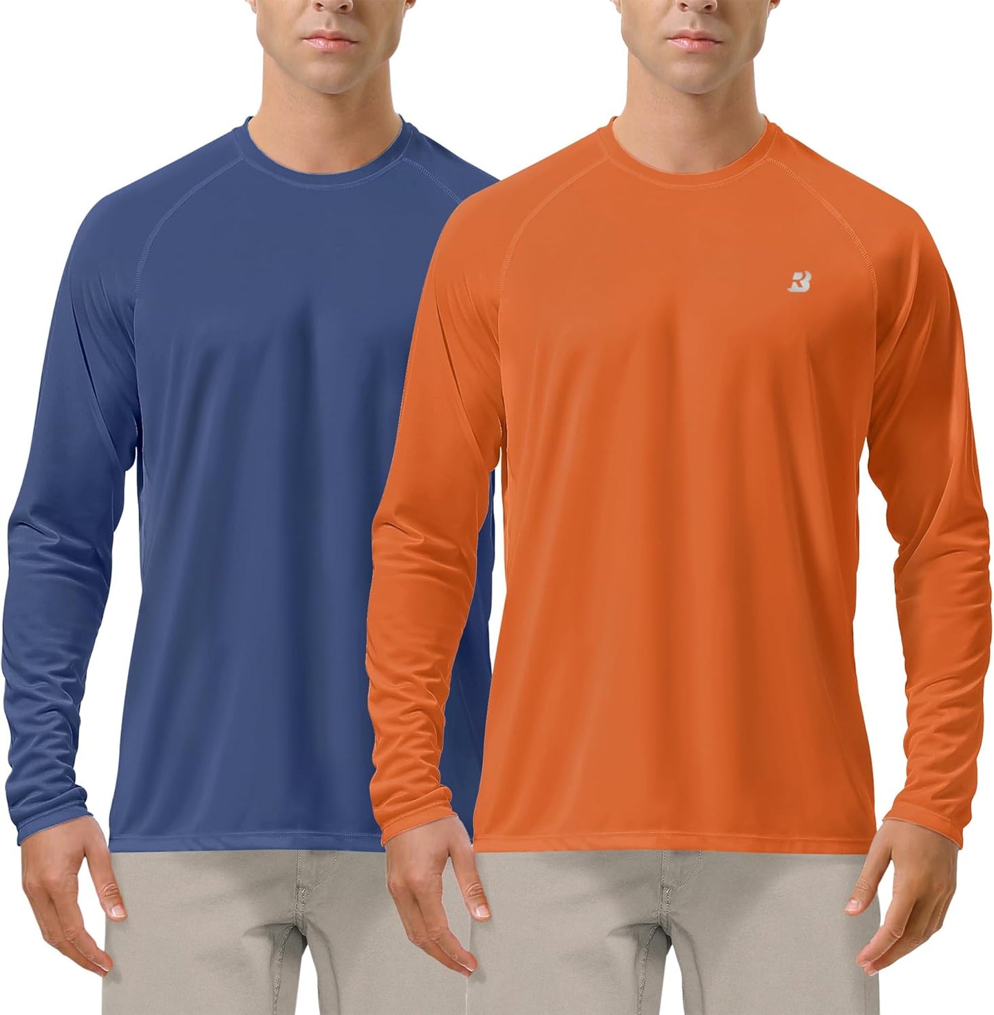 Roadbox Mens UPF 50+ UV Sun Protection Shirts for Outdoor Sports