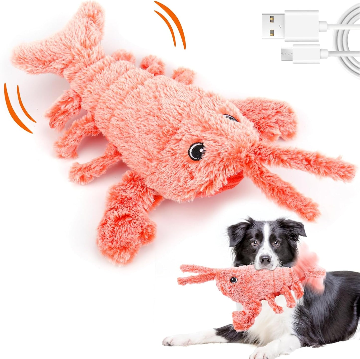 Interactive Wiggly Lobster: Keeps Dogs Busy!