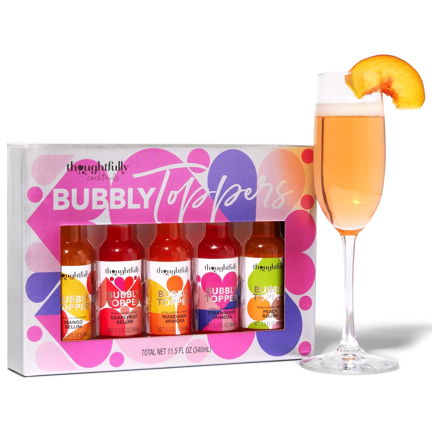 Bubbly Toppers Gift Set - 5 Unique Flavors