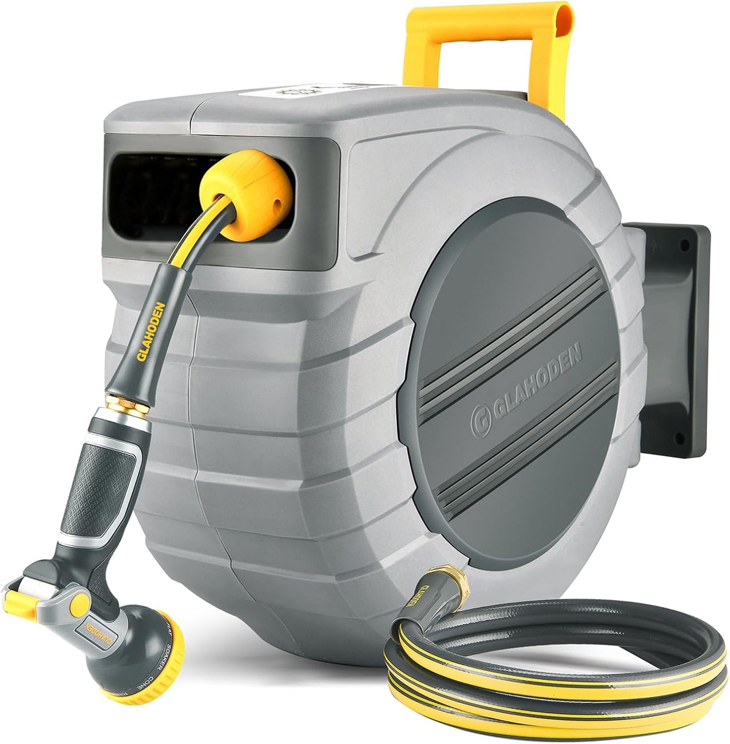 Retractable Garden Hose Reel 1/2 in x 115 ft for Easy Watering