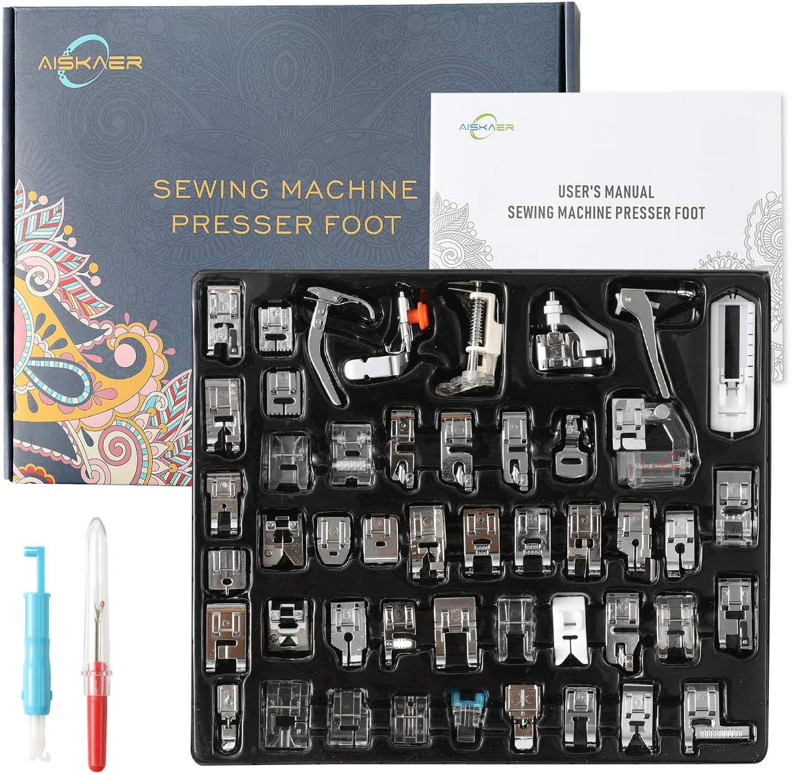 Ultimate 48Pcs Presser Feet Set for Sewing Machines