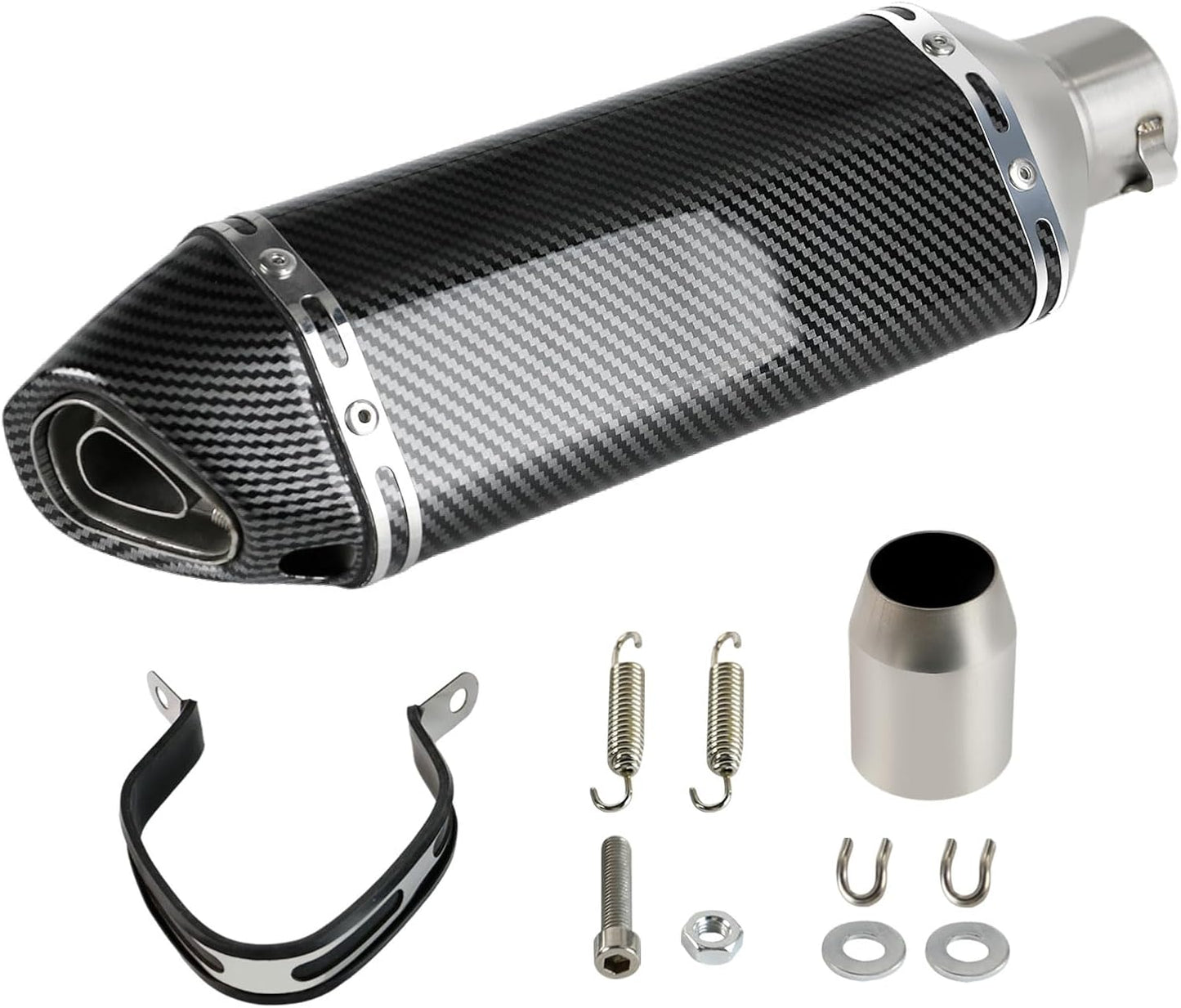 Exhaust Muffler Carbon Fiber for Street and Sport Motorcycles