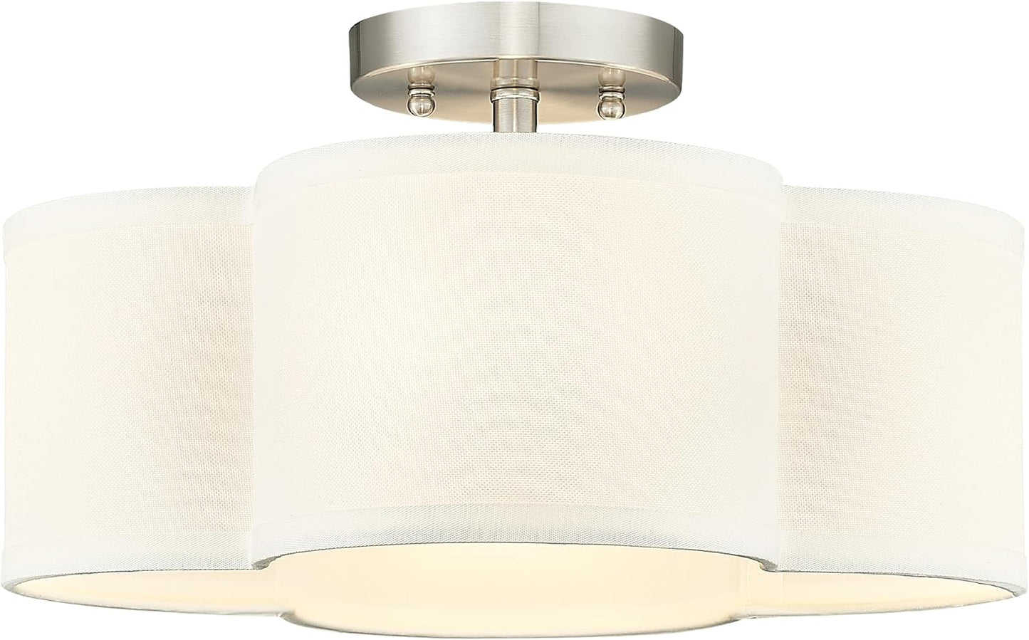 Semi Flush Mount 4-Light Ceiling Lights in Quatrefoil Shape