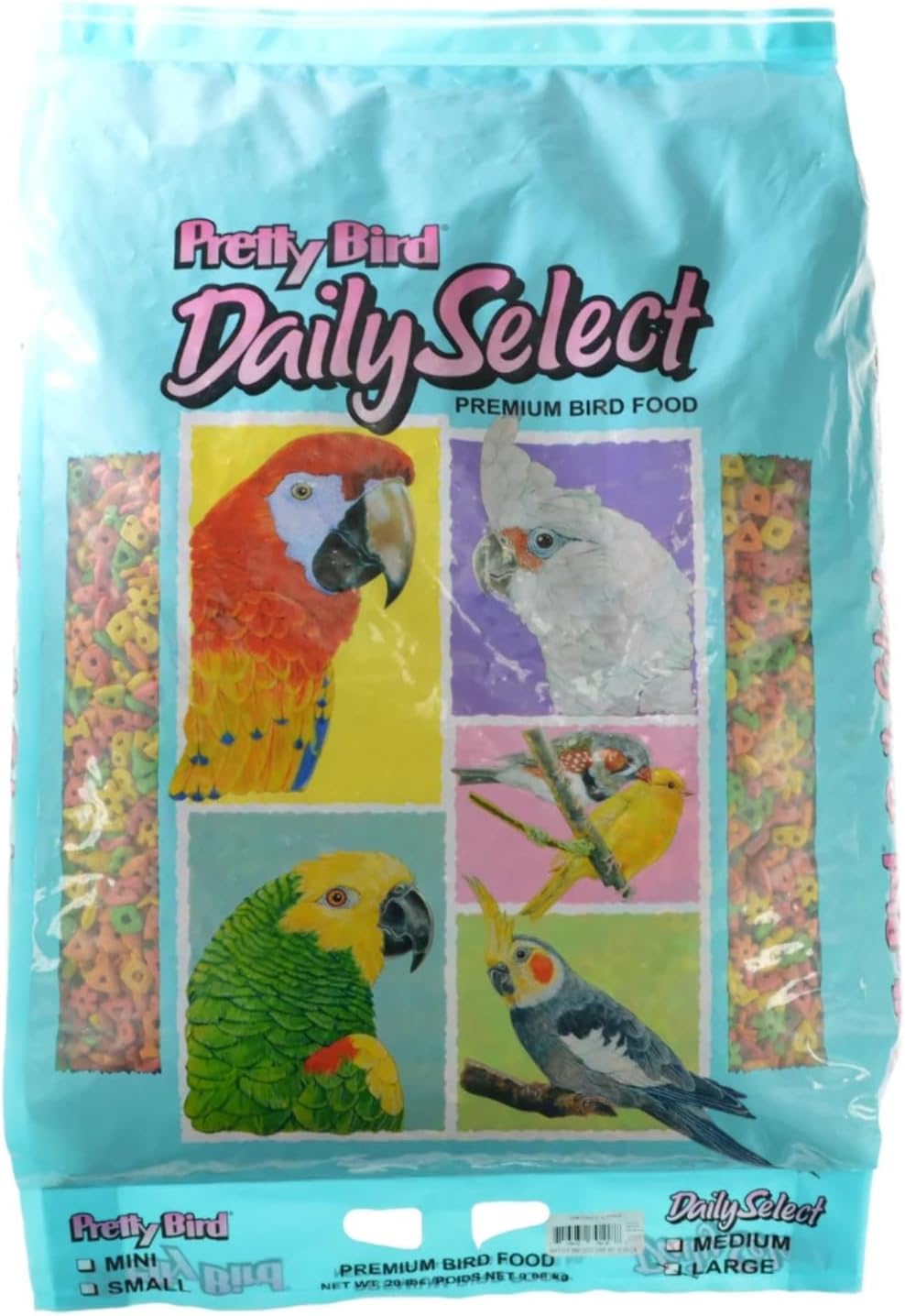 Premium Bird Food for Large Cockatoos and Macaws - 20-Pound Bag