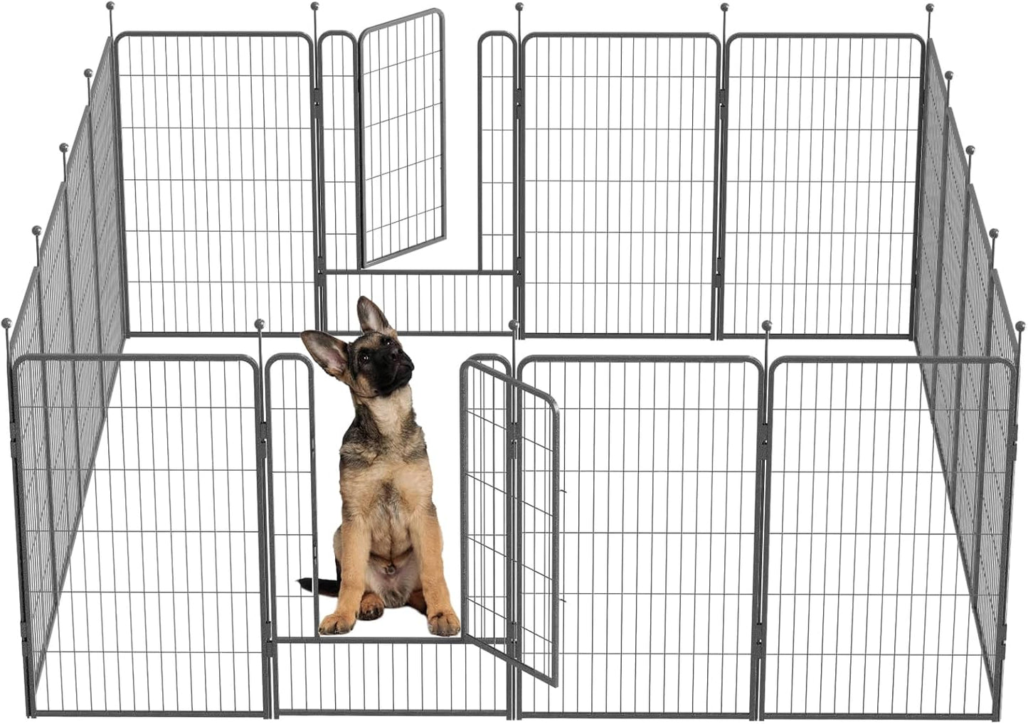 Heavy Duty Dog Playpen for Indoor and Outdoor Use - 16 Panels