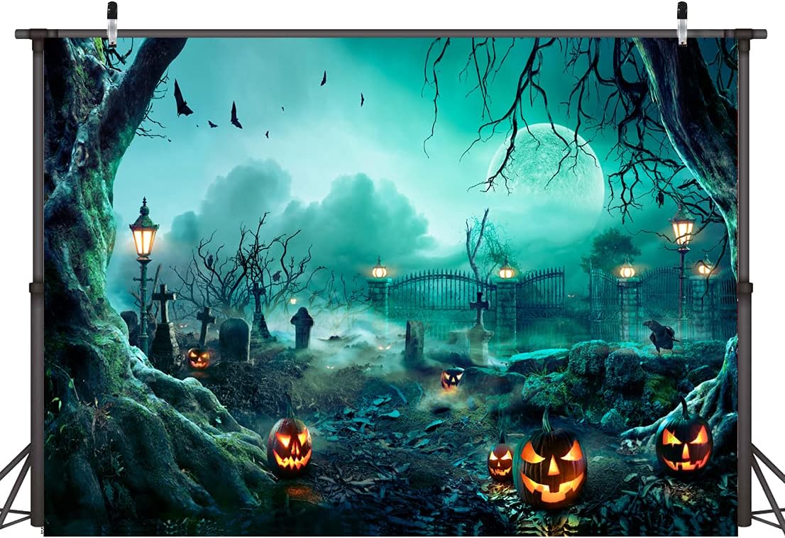 Dudaacvt 12X10FT Halloween Backdrop for Spooky Celebrations