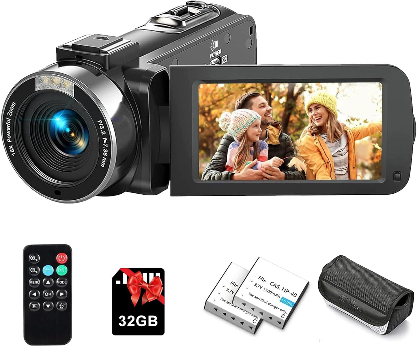 Ultra HD 2.7K Video Camera for YouTube and TikTok Vlogging