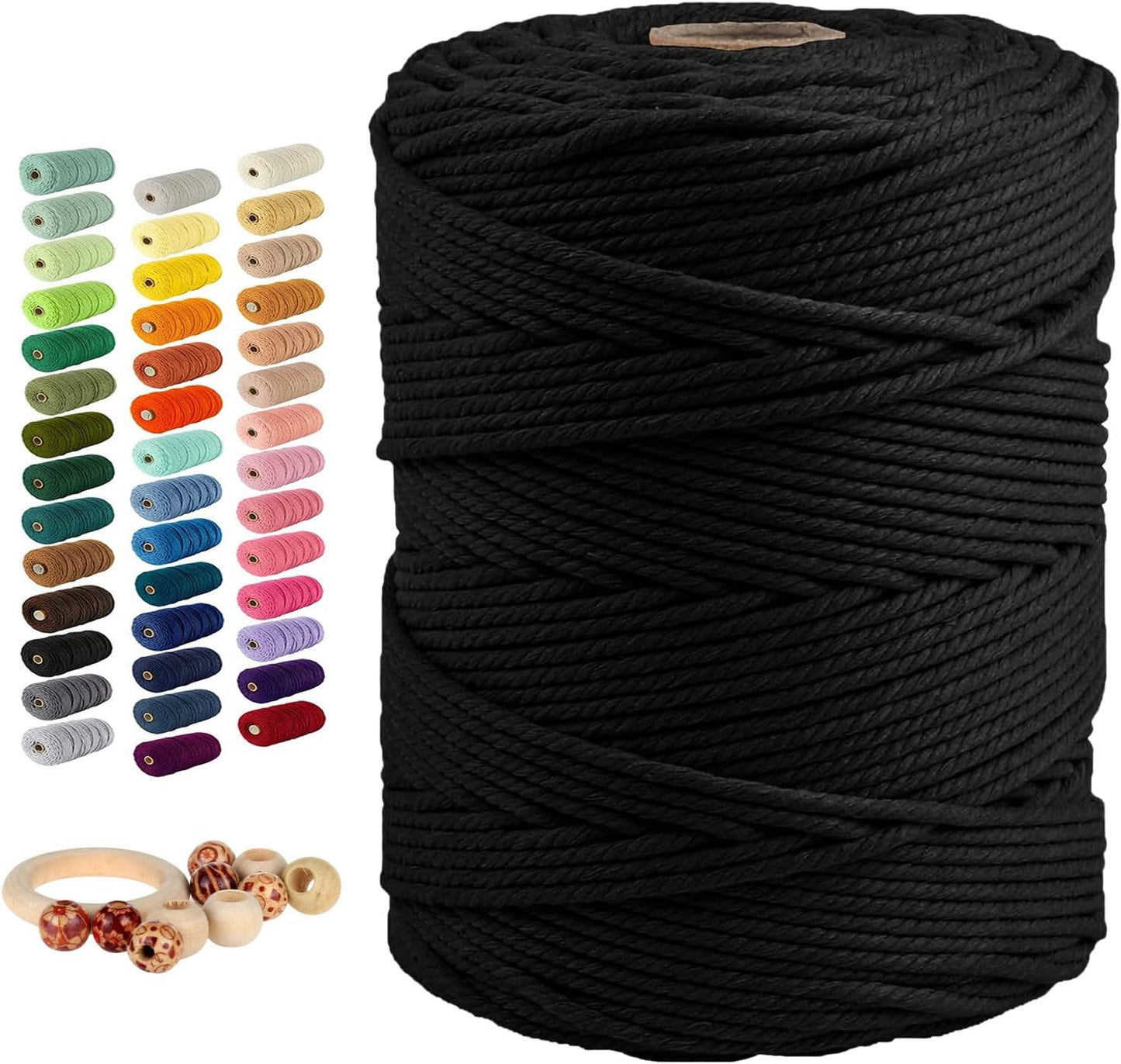 Macrame Cotton Cord 5mm x 328 Yard for DIY Craft Projects