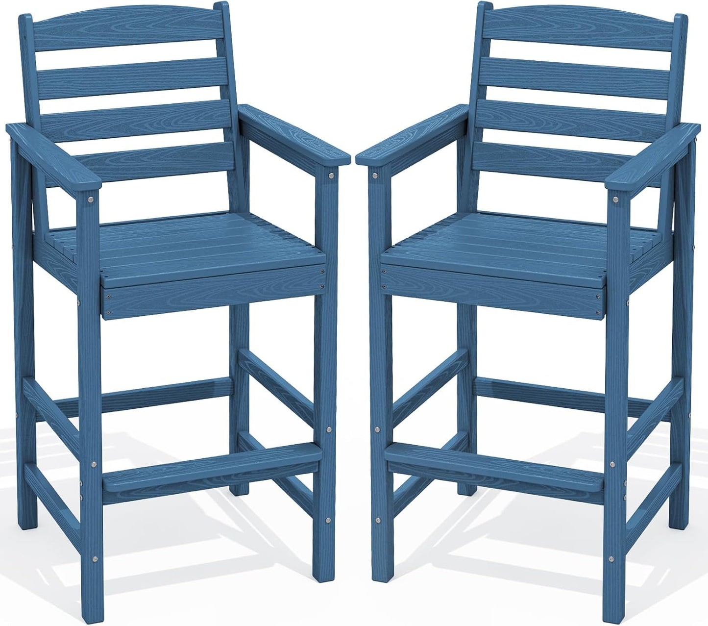 Oversize Adirondack Bar Chairs Set of 2 for Outdoor Relaxation