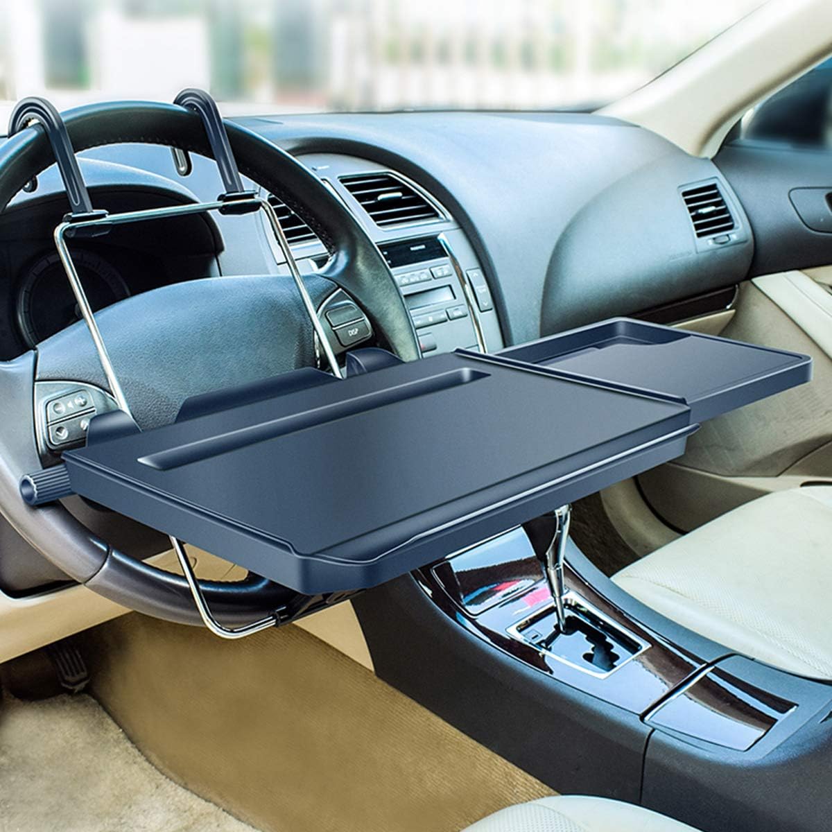 Xergur Car Steering Wheel Tray - Dine & Work on-the-go!