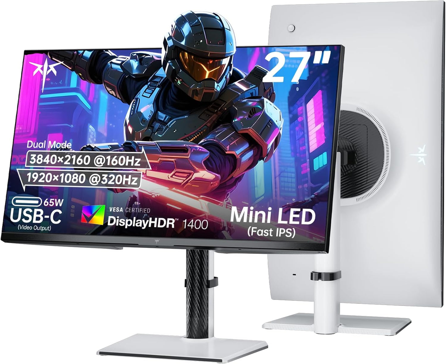 KTC 27 Inch Dual Mode Mini LED Monitor for Gaming & More