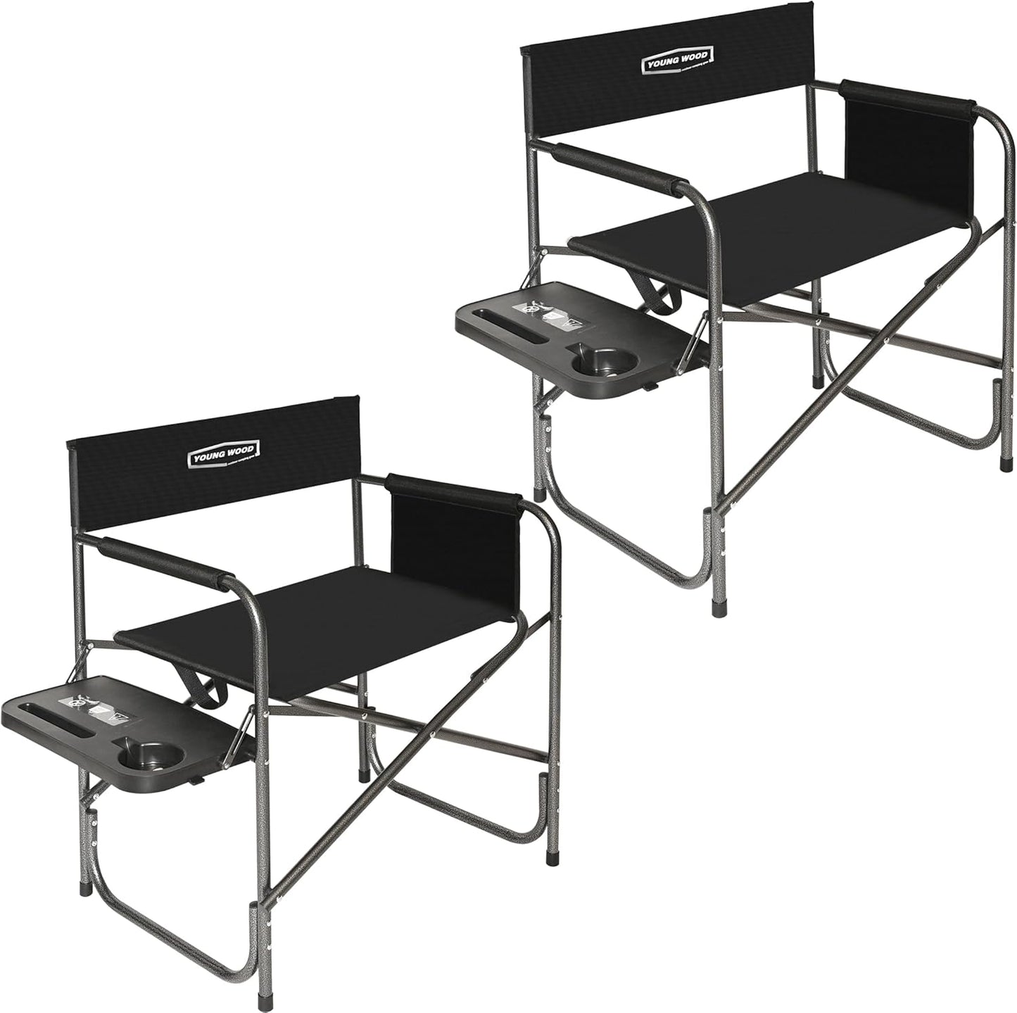 Portable Camping Chair with Table & Storage