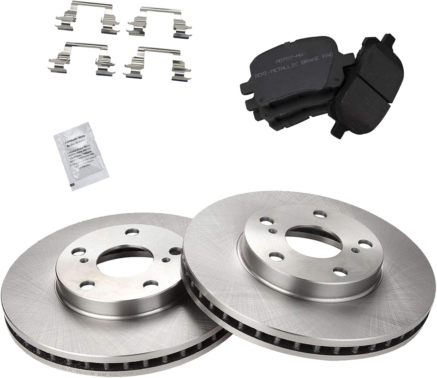 TRQ Front Brake Pad & Rotor Kit for Lexus ES300 and Toyota