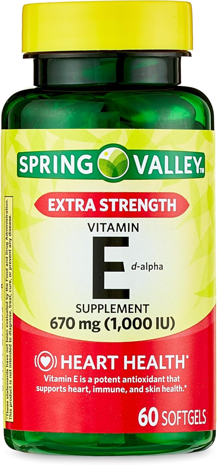 Extra Strength Vit E Softgels, 670mg (1,000 IU), 60ct + Gift