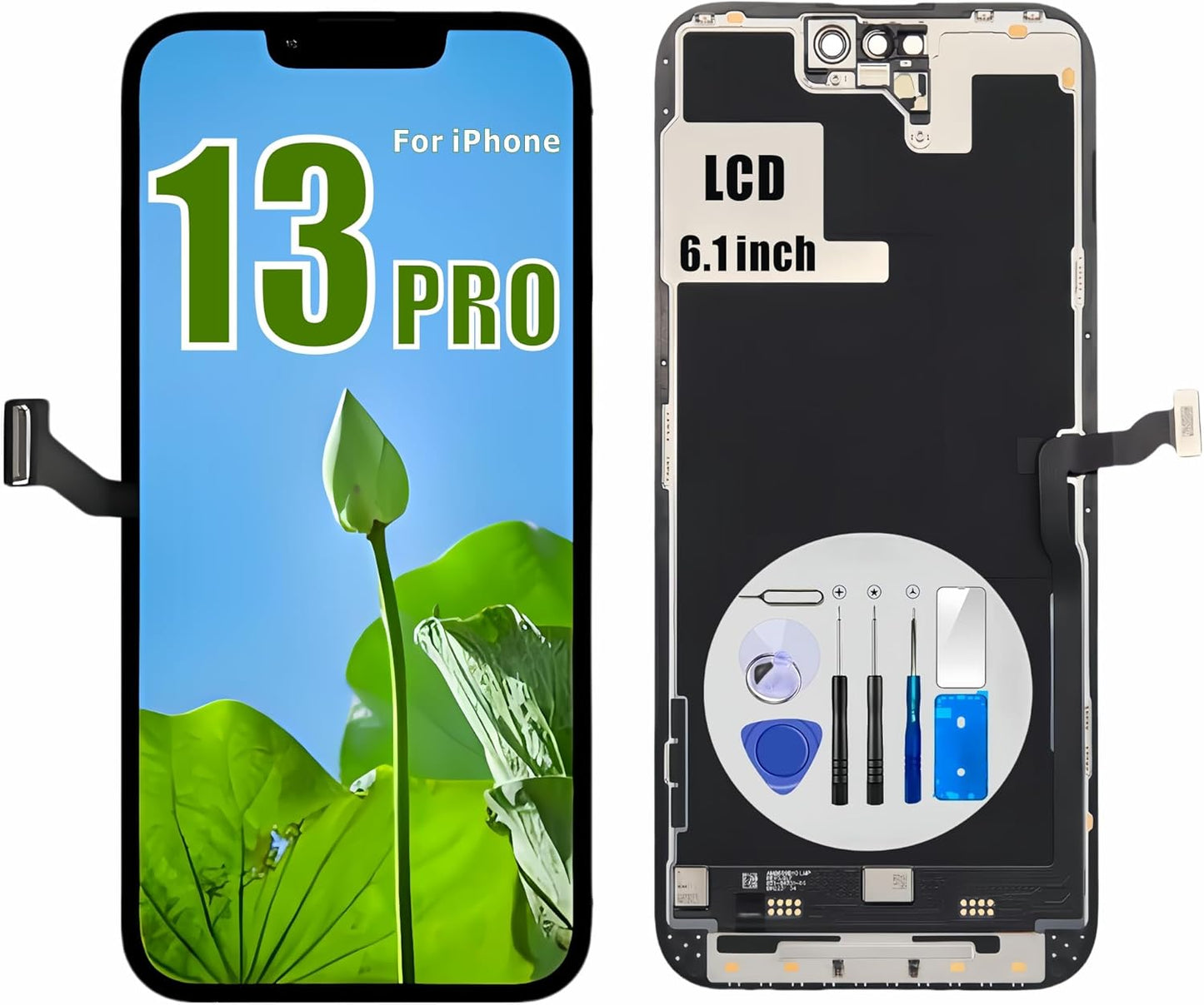 iPhone 13 Pro Screen Replacement with FHD LCD Display and Tools