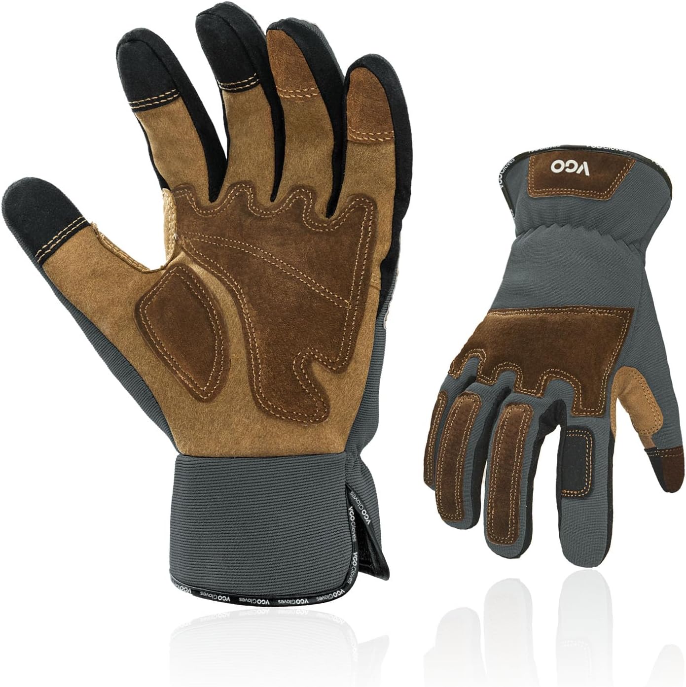Vgo Gardening Gloves for Men - Puncture-Proof Touchscreen Safety